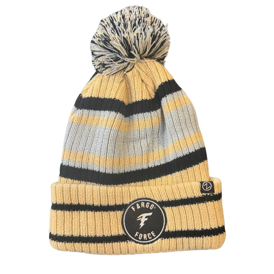Zephyr Paramount Knit Ribbed Cuff Pom Beanie