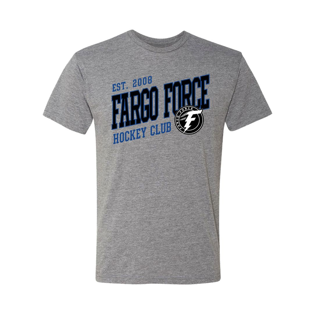 Fargo Force Oxford Gray Varsity T-Shirt