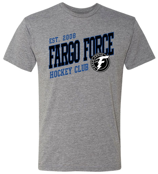 Fargo Force Oxford Gray Varsity T-Shirt