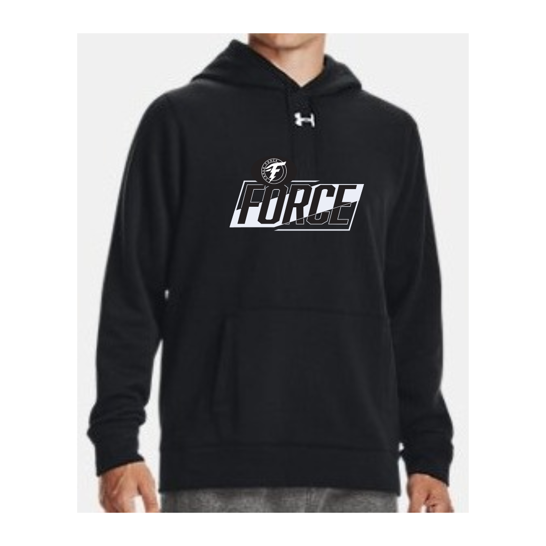 UA Hustle Fleece Hoodie Fargo Force Team Store