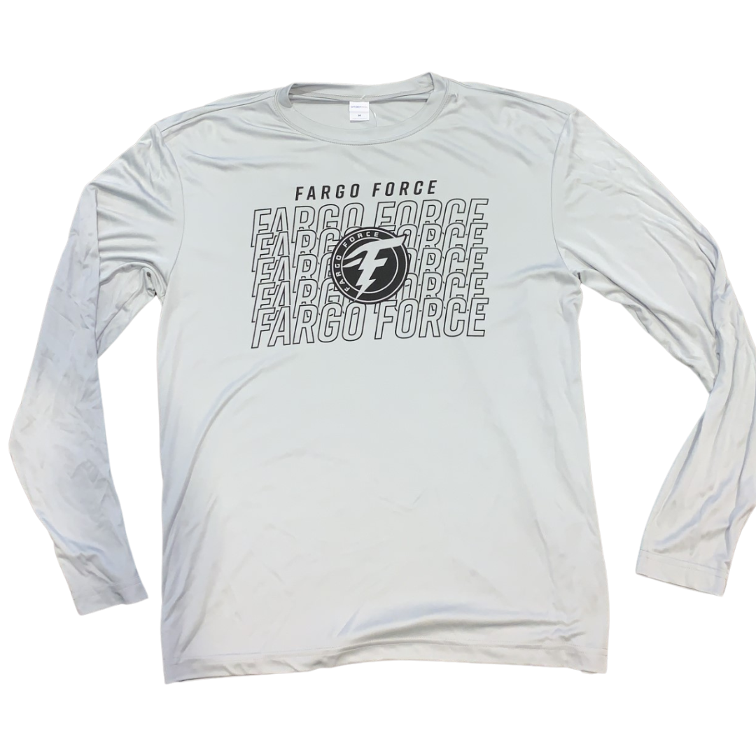 Silver Sport-Tek Longsleeve Tee