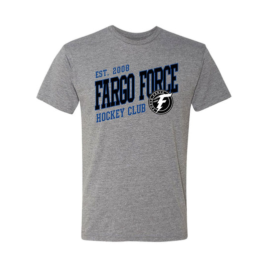 Fargo Force Oxford Gray Varsity T-Shirt