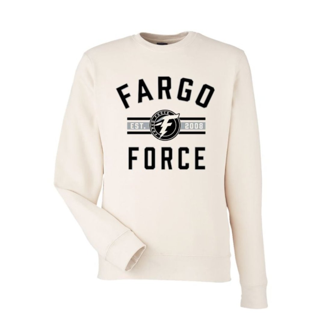 Fargo Force Oyster Fleece Crewneck