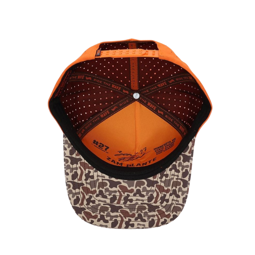 Title Wave Celly Collection Hat - Zam Plante Orange Camo
